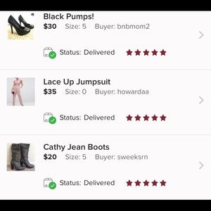 Thank you to my 3 recent buyers for the 5 stars!